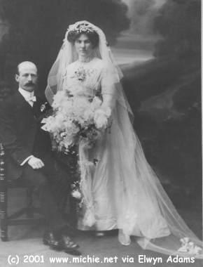 Wedding of John William Michie and Frances Clara Reddick