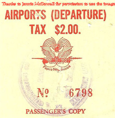 $2.00 Departure Tax Stamp
